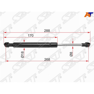 Амортизатор крышки багажника NISSAN PRIMERA P12 седан 01-08 SAT