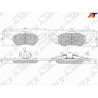 Колодки тормозные перед FORD FOCUS I SAT