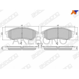 Колодки тормозные перед INFINITI FX35/45 AKEBONO