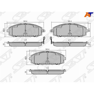 Колодки тормозные перед NISSAN PATROL Y61 97-10 SAT