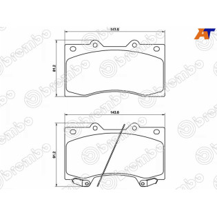 Колодки тормозные перед NISSAN PATROL Y62 10- BREMBO