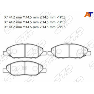 Колодки тормозные перед NISSAN TIIDA C11 06- JUKE F15 10- NOTE E11 05- CTR