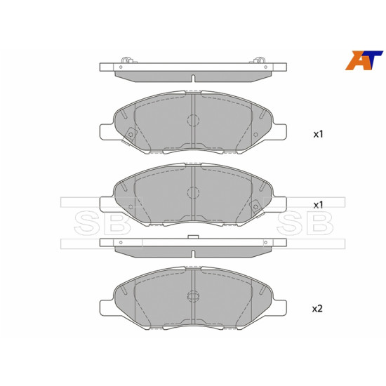 Колодки тормозные перед NISSAN TIIDA C11 06-/ JUKE F15 10-/ NOTE E11 05- SANGSIN BRAKE