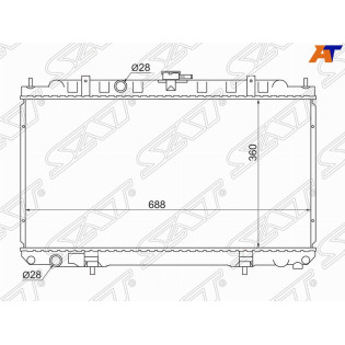 Радиатор NISSAN AD/WINGROAD/SUNNY B15/ALMERA/BLUEBIRD SYLPHY/PRIMERA P12 SAT